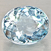 Natural Baby Blue Aquamarine 1.53 Ct. Oval Shape 7.8 x 6.4 Mm Gemstone From Brazil