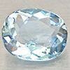 Natural Light Blue Aquamarine 1.20 Ct. Oval Shape 7.9 x 6.5 Mm Gemstone