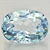 Natural Baby Blue Aquamarine 1.74 Ct. Oval Shape 8.9 x 6.5 Mm Gemstone