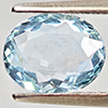 Natural Light Blue Aquamarine 1.20 Ct. Oval Shape 8.3 x 6.6 Mm Gemstone