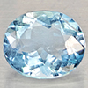 Natural Light Blue Aquamarine 1.00 Ct. Oval Shape 7.2 x 6.1 Mm Gemstone