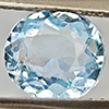 Natural Light Blue Aquamarine 1.34 Ct. Oval Shape 8 x 7.1 Mm Gemstone