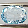 Natural Light Blue Aquamarine 1.33 Ct. Oval Shape 8.6 x 6.6 Mm Gemstone