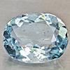 Natural Light Blue Aquamarine 1.22 Ct. Oval Shape 8 x 6.4 Mm Gemstone
