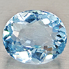 Natural Light Blue Aquamarine 1.06 Ct. Oval Shape 6.5 x 5.5 Mm Gemstone