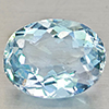 Natural Baby Blue Aquamarine 1.61 Ct. Oval Shape 8.6 x 7.2  Mm Gemstone