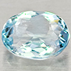Natural Light Blue Aquamarine 1.22 Ct. Oval Shape 8 x 6.3 Mm Gemstone