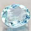 Natural Light Blue Aquamarine 1.03 Ct. Oval Shape 7.1 x 6.1 Mm Gemstone