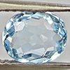 Natural Baby Blue Aquamarine 1.25 Ct. Oval Shape 7.5 x 6.5 Mm Gemstone From Brazil