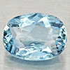 Natural Baby Blue Aquamarine 1.15 Ct. Oval Shape 7.8 x 6 Mm Gemstone From Brazil
