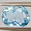Natural Baby Blue Aquamarine 1.14 Ct. Oval Shape 7.7 x 6 Mm Gemstone from Brazil