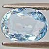Natural Baby Blue Aquamarine 1.67 Ct. Oval Shape 9.1 x 7.1 Mm Gemstone from Brazil
