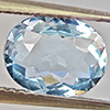 Natural Baby Blue Aquamarine 1.45 Ct. Oval Shape 9.1 x 7.2 Mm Gemstone From Brazil