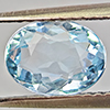 Natural Light Blue Aquamarine 1.41 Ct. Oval Shape  8.1 x 6.2 Mm Gemstone