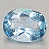 Natural Baby Blue Aquamarine 1.45 Ct. Oval Shape  8.4 x 6.4 Mm Gemstone From Brazil