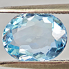 Natural Light Blue Aquamarine 1.22 Ct. Oval Shape 8.2 x 6.4 Mm Gemstone
