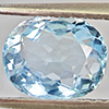Natural Light Blue Aquamarine 1.34 Ct. Oval Shape 8 x 6.7 Mm Gemstone