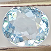 Natural Baby Blue Aquamarine 1.06 Ct. Oval Shape 6.8 x 6 Mm Gemstone From Brazil