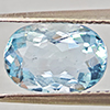 Natural Baby Blue Aquamarine 1.88 Ct. Oval Shape 9.7 x 6.7 Mm Gemstone From Brazil
