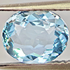 Natural Baby Blue Aquamarine 1.57 Ct. Oval Shape 8.7 x 7.2 Mm Gemstone From Brazil