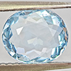 Natural Baby Blue Aquamarine 1.41 Ct. Oval Shape 8.4 x 7.2 Mm Gemstone From Brazil