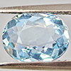 Natural Baby Blue Aquamarine 1.58 Ct. Oval Shape 8.8 x 6.7 Mm Gemstone From Brazil