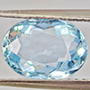 Natural Baby Blue Aquamarine 1.91 Ct. Oval Shape 9.6 x 7.2 Mm Gemstone From Brazil
