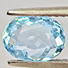 Natural Baby Blue Aquamarine 1.20 Ct. Oval Shape 7.8 x 5.8 Mm Gemstone From Brazil