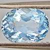 Natural Baby Blue Aquamarine 1.07 Ct. Oval Shape 7.4 x 5.6 Mm Gemstone From Brazil