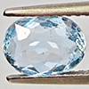 Natural Baby Blue Aquamarine 1.11 Ct. Oval Shape 7.8 x 6 Mm Gemstone From Brazil