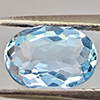 Natural Baby Blue Aquamarine 1.01 Ct. Oval Shape 8 x 5.8 Mm Gemstone From Brazil
