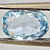 Natural Baby Blue Aquamarine 1.19 Ct. Oval Shape 8 x 5.7 Mm Gemstone From Brazil