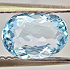 Natural Baby Blue Aquamarine 1.55 Ct. Oval Shape 8.5 x 6.2 Mm Gemstone From Brazil