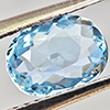 Natural Baby Blue Aquamarine 0.98 Ct. Oval Shape 7.8 x 5.6 Mm Gemstone From Brazil