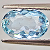 Natural Baby Blue Aquamarine 1.44 Ct. Oval Shape 9.2 x 6.2 Mm Gemstone From Brazil