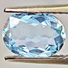Natural Baby Blue Aquamarine 1.30 Ct. Oval Shape 8.8 x 6.5 Mm Gemstone From Brazil