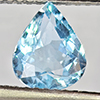 Natural Baby Blue Aquamarine 1.17 Ct. Pear Shape 7.9 x 6.4 Mm Gemstone From Brazil