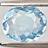 Natural Baby Blue Aquamarine 1.00 Ct. Oval Shape 7.1 x 6.1 Mm Gemstone From Brazil
