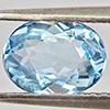 Natural Baby Blue Aquamarine 1.06 Ct. Oval Shape 7 x 5.9 Mm Gemstone From Brazil