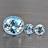 Natural Baby Blue Aquamarine 3.35 Ct. 3 Pcs Mixed Shape Gemstone From Brazil