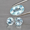 Natural Baby Blue Aquamarine 1.90 Ct. 3 Pcs Mixed Shape Gemstone From Brazil