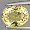 Natural Yellow Beryl 1.24 Ct. Oval Shape 7.9 x 6.2 Mm Gemstone From Brazil