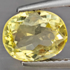 Natural Yellow Beryl 1.97 Ct. Oval Shape 9 x 7.2 Mm Gemstone From Brazil