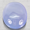 Natural Lavender Chalcedony 24.69 Ct. Oval Cabochon Shape 23 x 17.8 Mm Gemstone