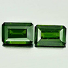 Chrome Diopside Green 1.25 Ct. 2 Pcs. Octagon 6.2 x 4 Mm. Natural Gemstones