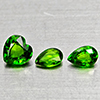 Natural Green Chrome Diopside 0.54 Ct. 3 Pcs Mixed Shape Gemstone From Russia