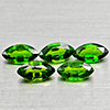 Natural Green Chrome Diopside 1.43 Ct. 5 Pcs Marquise Shape 5.9 x 3.2 Mm Gems