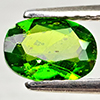 Natural Green Chrome Diopside 0.82 Ct. Oval Shape 7.2 x 5 Mm Gemstone