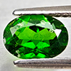 Natural Green Chrome Diopside 0.83 Ct. Oval Shape 7 x 5 Mm Gemstone