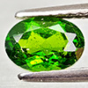 Natural Green Chrome Diopside 0.98 Ct. Oval Shape 7.1 x 5  Mm Gemstone